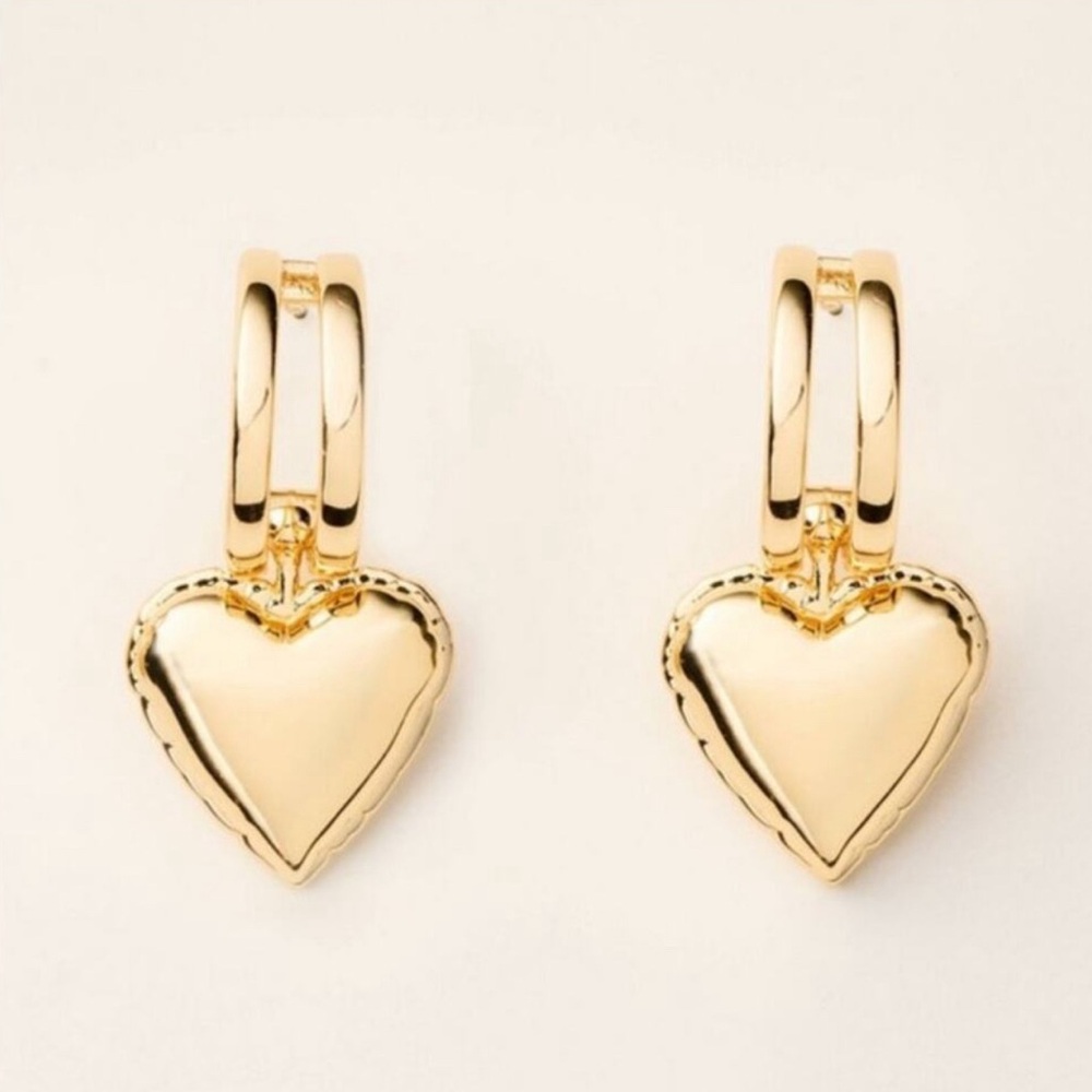 Kate Spade x Target Gold Heart Balloon Drop Earrings